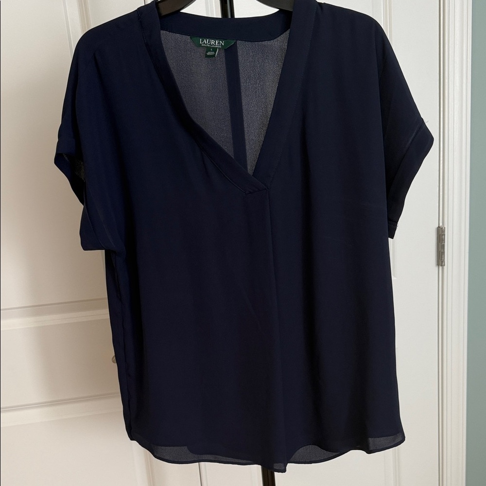 Ralph Lauren Blue Label Navy Blouse